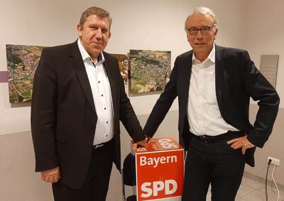 Andreas Schwarz (links) und Bernhard Daldrup in Hausen